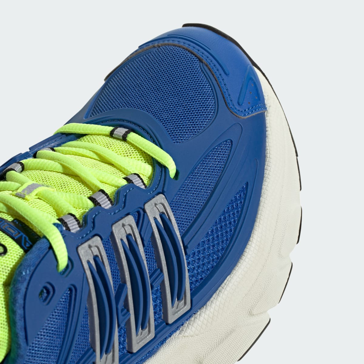 Overkicks - Adidas Adistar XLG 2.0 Blue Solar Yellow (HQ7552) - detalle lateral interior