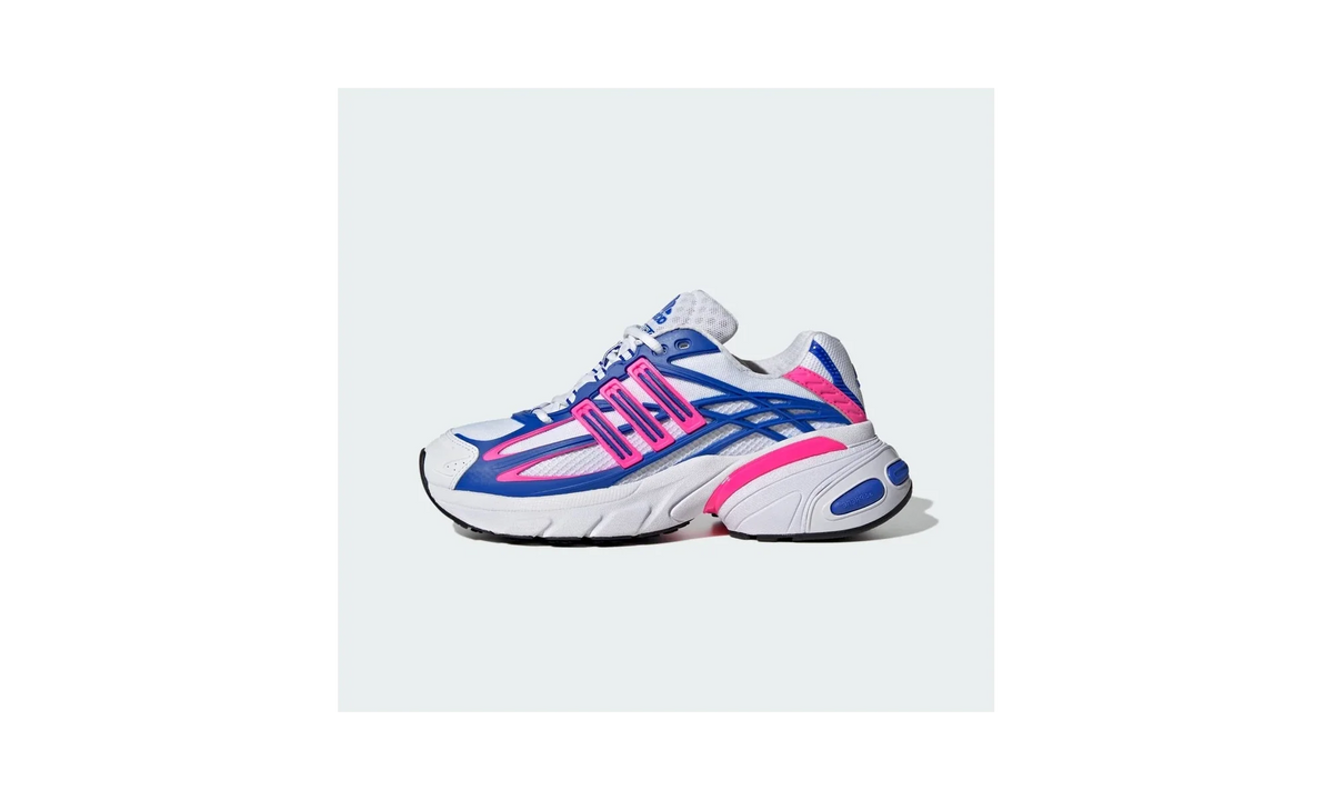 Overkicks - Adidas Adistar XLG 2.0 White Lucid Pink Blue (Womens) (KI4182) - vista lateral