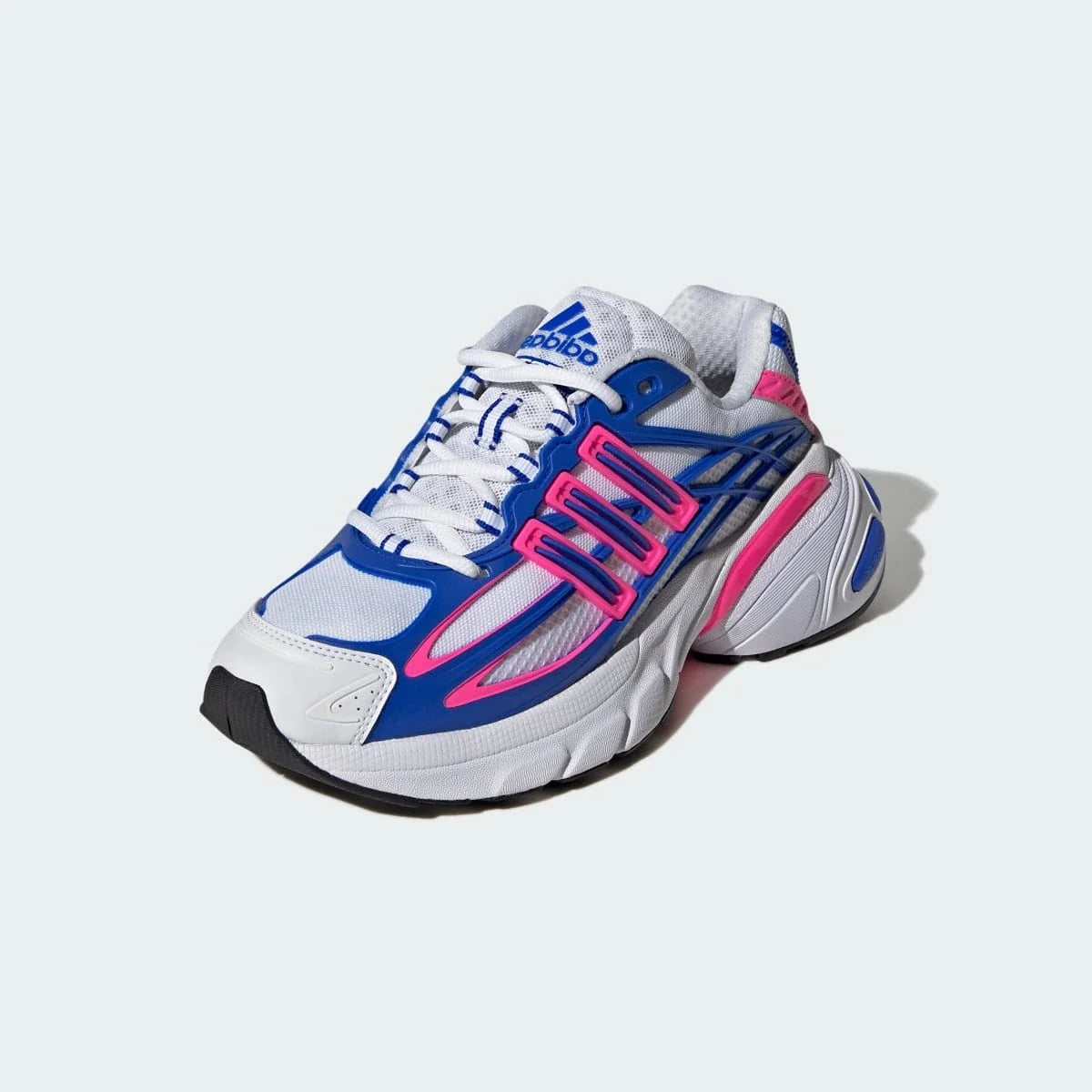 Overkicks - Adidas Adistar XLG 2.0 White Lucid Pink Blue (Womens) (KI4182) - vista trasera
