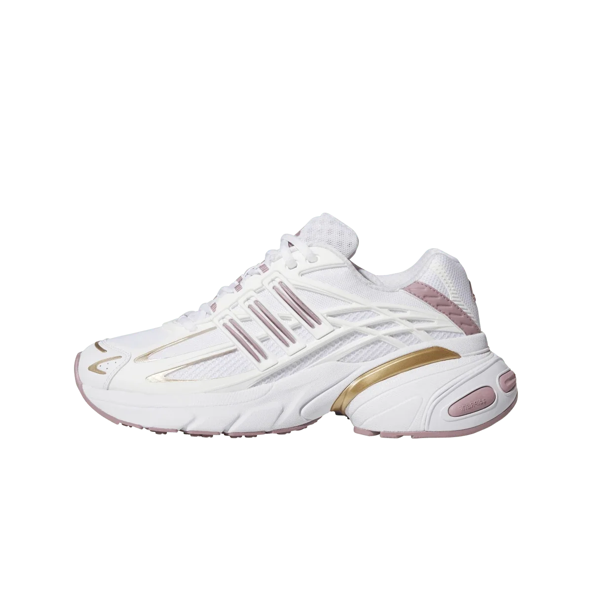 Overkicks - Adidas Adistar XLG 2.0 White Mauve Gold (Womens) (KZ9162) - vista lateral