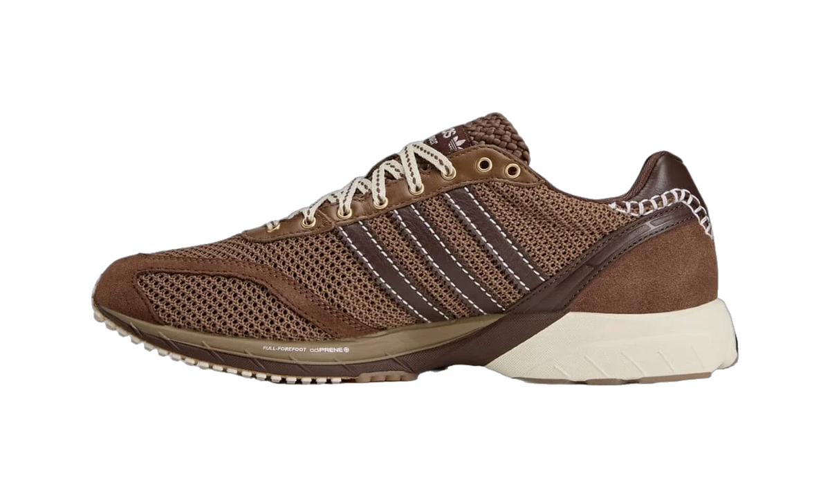 Overkicks - Adidas Adizero Adios Mesh Wales Bonner Auburn Cream White (KI6054) - detalle talon