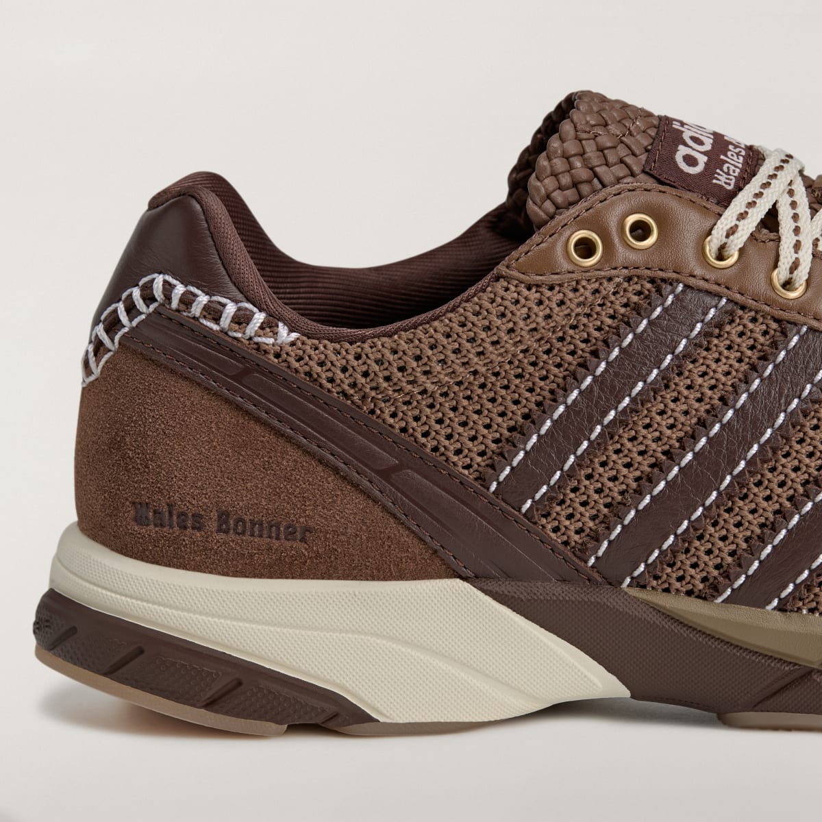Overkicks - Adidas Adizero Adios Mesh Wales Bonner Auburn Cream White (KI6054) - detalle lateral interior