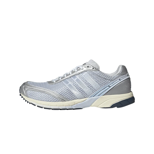 Overkicks - Adidas Adizero Adios OG Crystal Sky Silver Metallic (Womens) (IH4545) - vista lateral