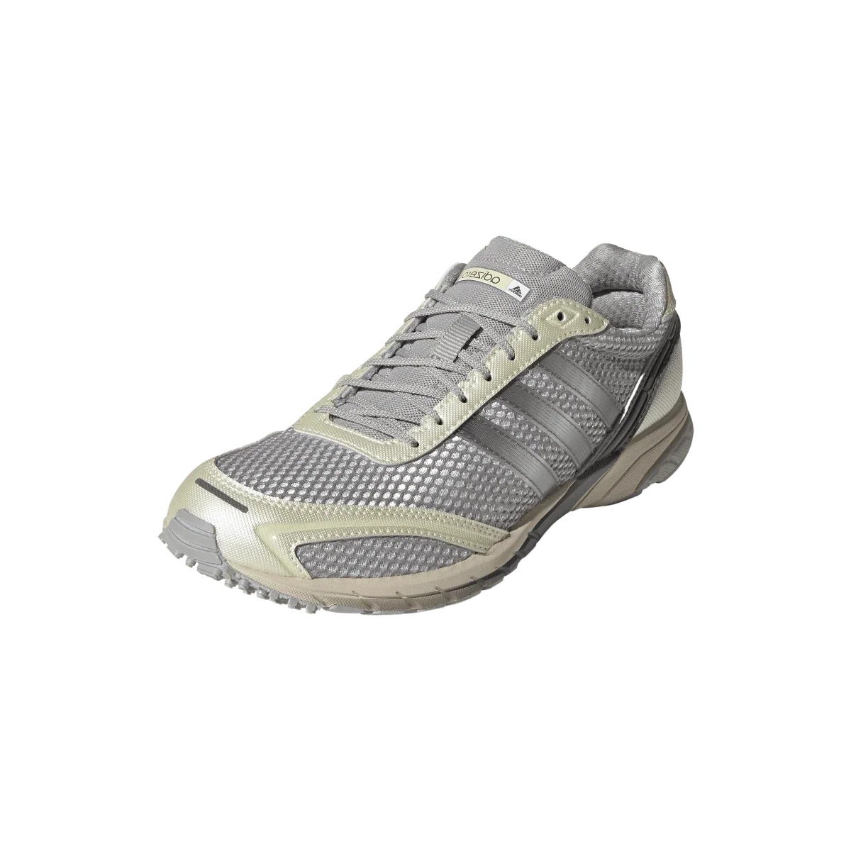 Overkicks - Adidas Adizero Adios OG Grey Four Ice Gold Metallic (Womens) (IH4544) - vista trasera