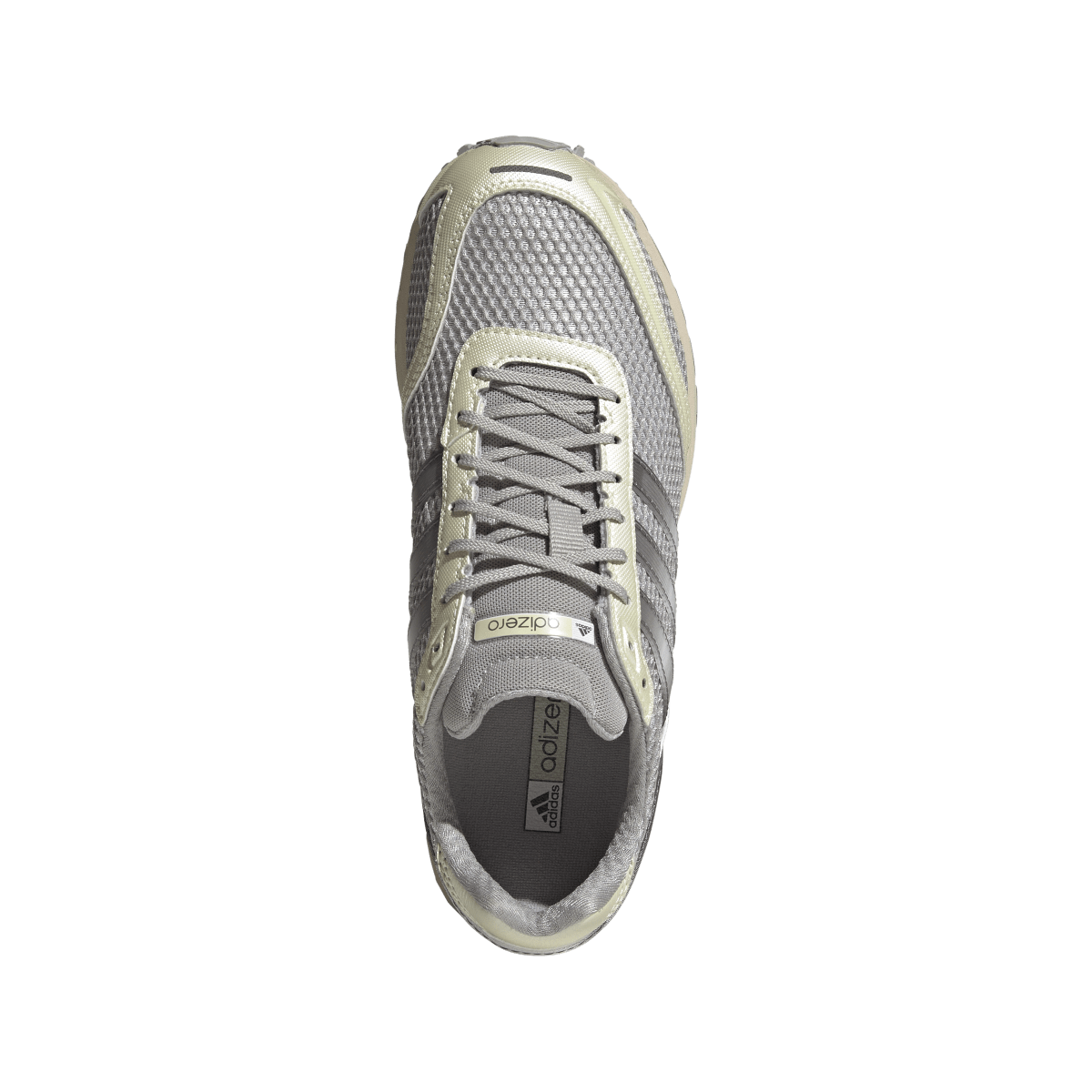 Overkicks - Adidas Adizero Adios OG Grey Four Ice Gold Metallic (Womens) (IH4544) - par completo