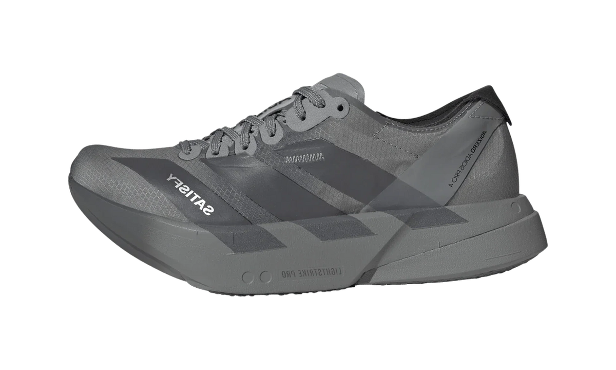 Overkicks - Adidas Adizero Adios Pro 4 Satisfy Black Grey (KH8439) - vista lateral
