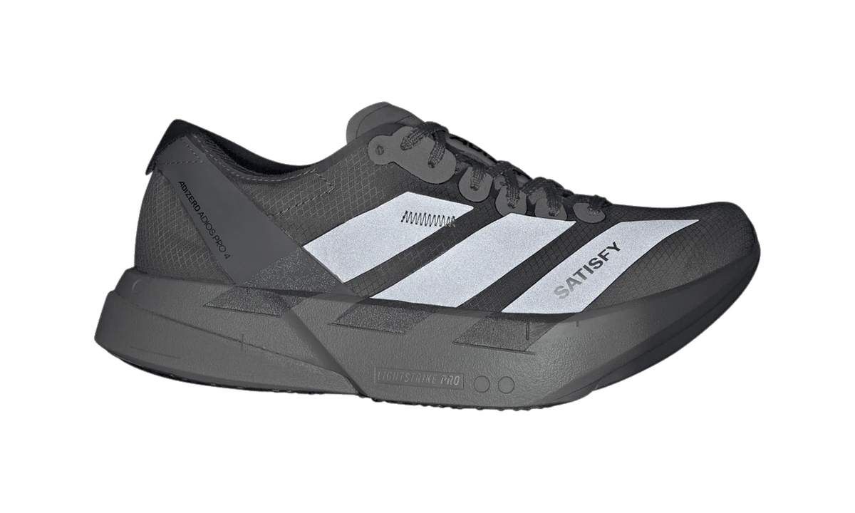 Overkicks - Adidas Adizero Adios Pro 4 Satisfy Black Grey (KH8439) - detalle suela