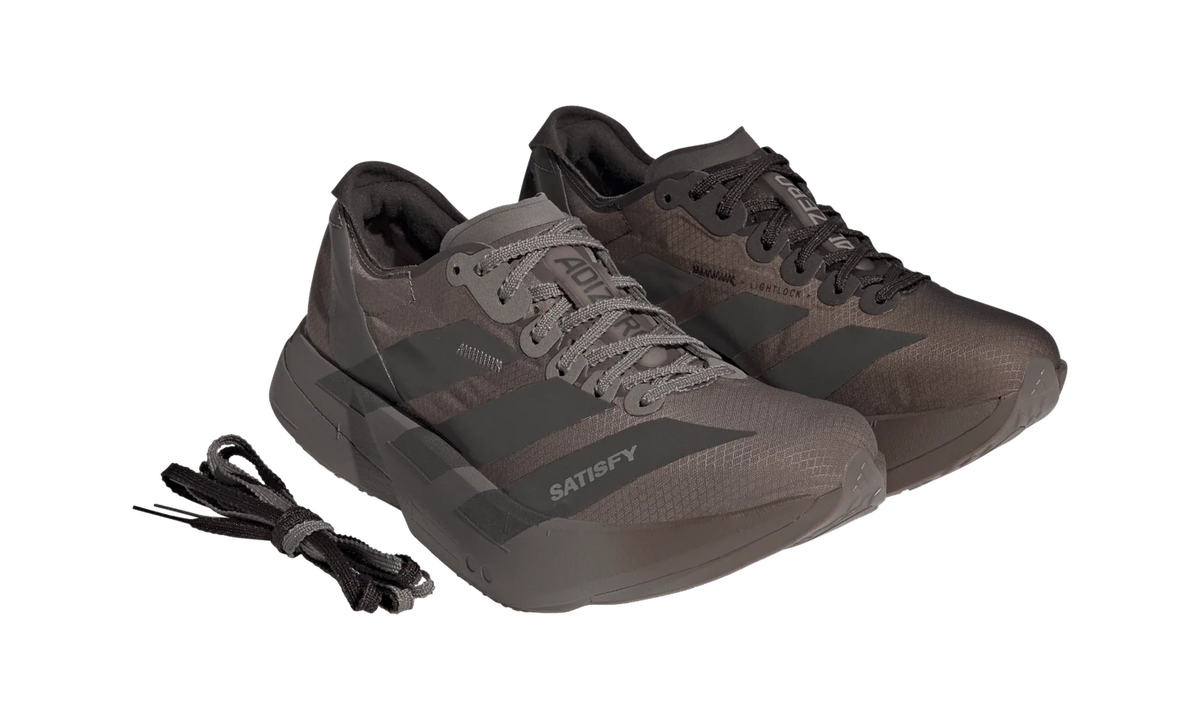 Overkicks - Adidas Adizero Adios Pro 4 Satisfy Brown Aurora Coffee (KH8442) - par completo