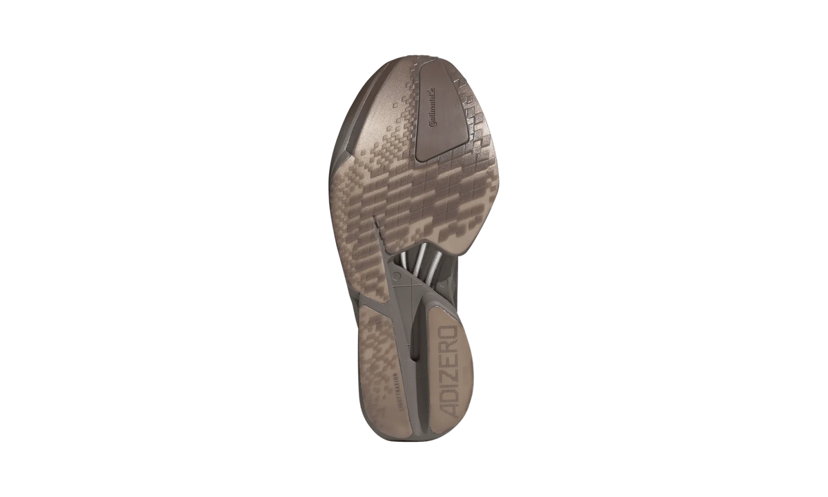 Overkicks - Adidas Adizero Adios Pro 4 Satisfy Brown Aurora Coffee (KH8442) - detalle talon