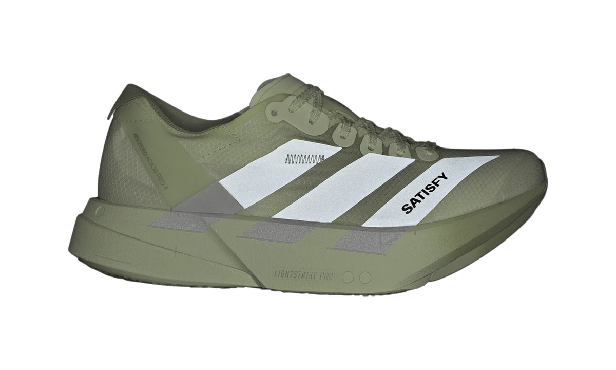 Overkicks - Adidas Adizero Adios Pro 4 Satisfy Tent Green (KH8441) - detalle suela