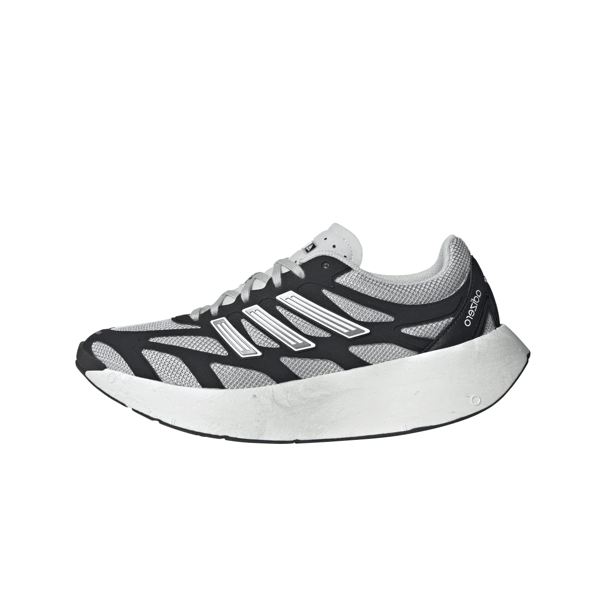 Overkicks - Adidas Adizero Aruku Core Black Cloud White Grey (JI3555) - vista lateral