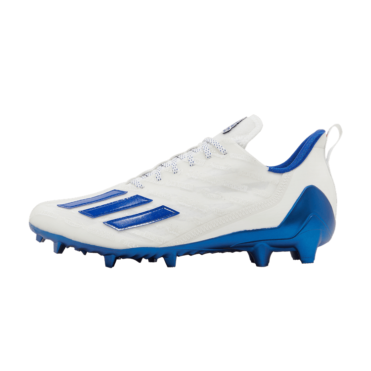 Overkicks - Adidas Adizero Cleats White Royal Blue (GX7894) - vista lateral