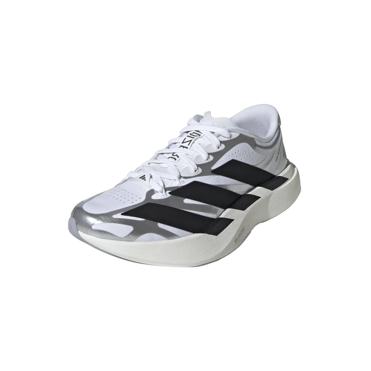 Overkicks - Adidas Adizero EVO SL EXO White Black Silver (Womens) (KI4782) - vista trasera