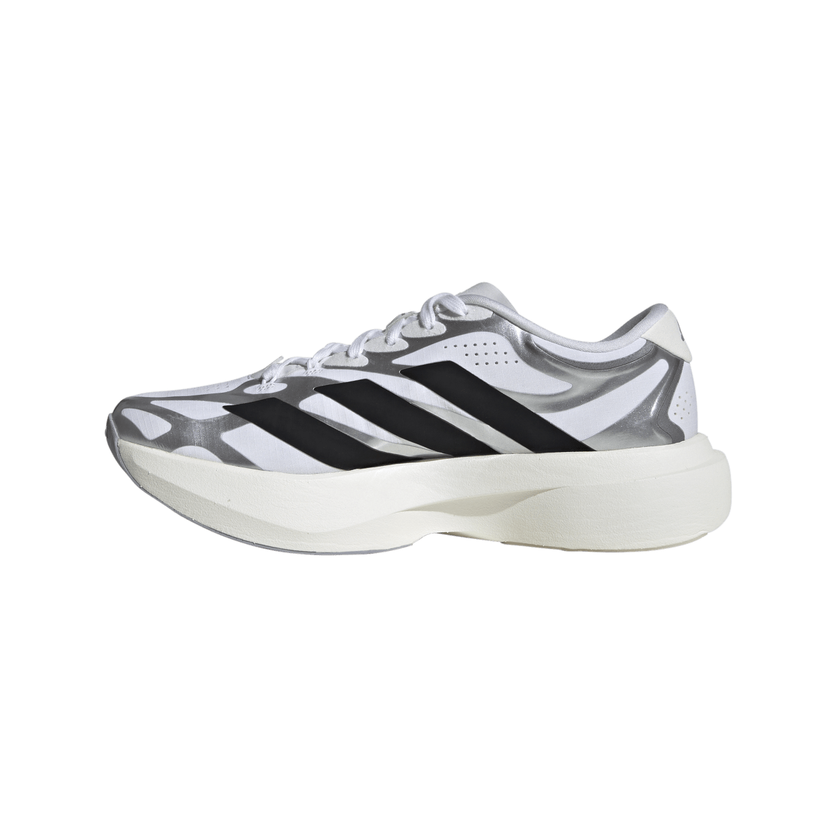 Overkicks - Adidas Adizero EVO SL EXO White Black Silver (Womens) (KI4782) - detalle talon