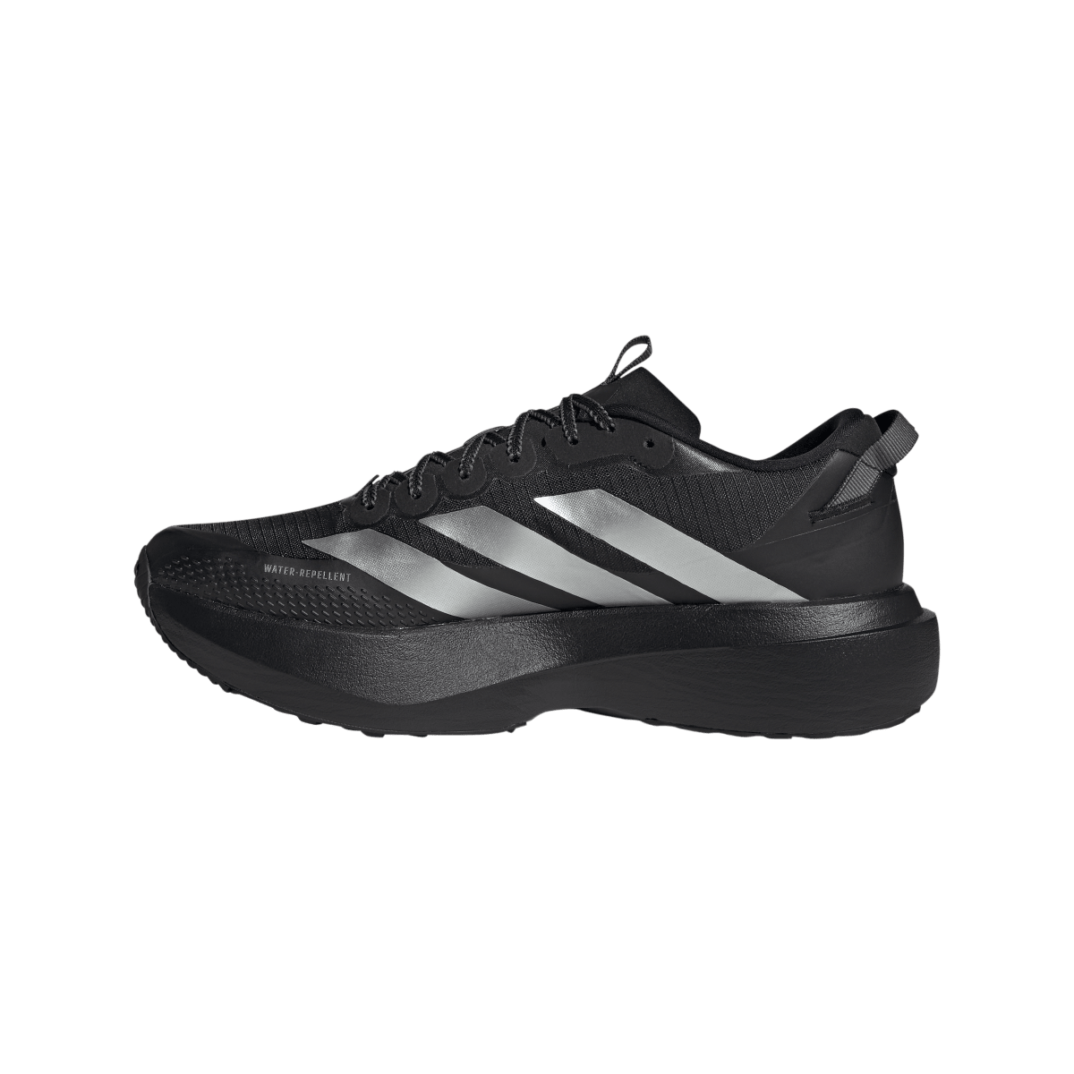 Overkicks - Adidas Adizero Evo SL ATR Black Silver Metallic (KK2683) - detalle talon