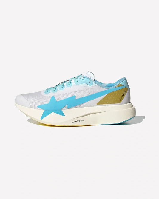 Overkicks - Adidas Adizero Evo SL Bape Blue Pink Gold (KJ5751) - vista lateral