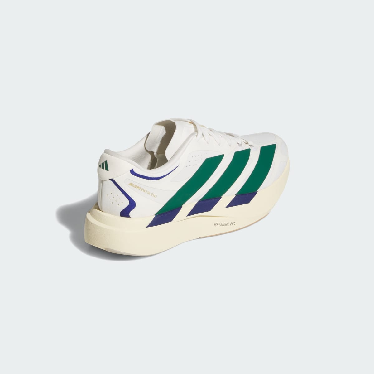 Overkicks - Adidas Adizero Evo SL EXO Suede White Collegiate Green Cream (KI4847) - vista superior