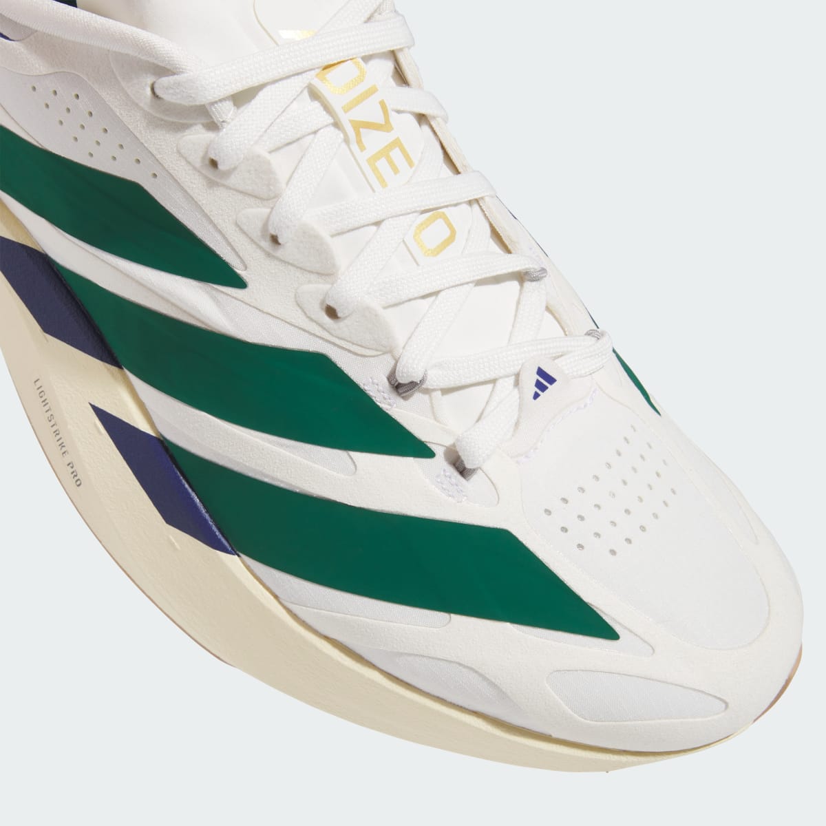Overkicks - Adidas Adizero Evo SL EXO Suede White Collegiate Green Cream (KI4847) - detalle