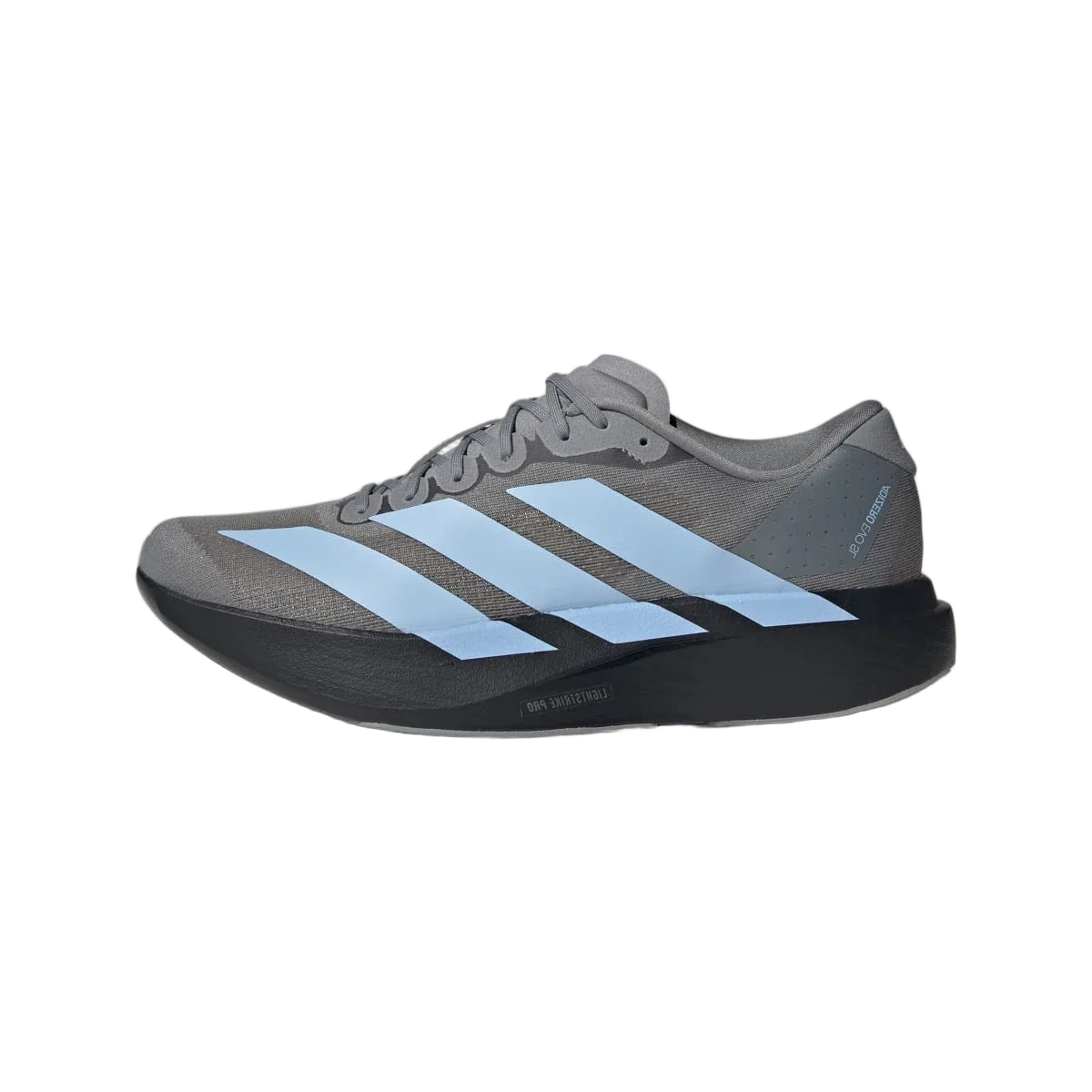 Overkicks - Adidas Adizero Evo SL Grey Glow Blue (KK3531) - vista lateral