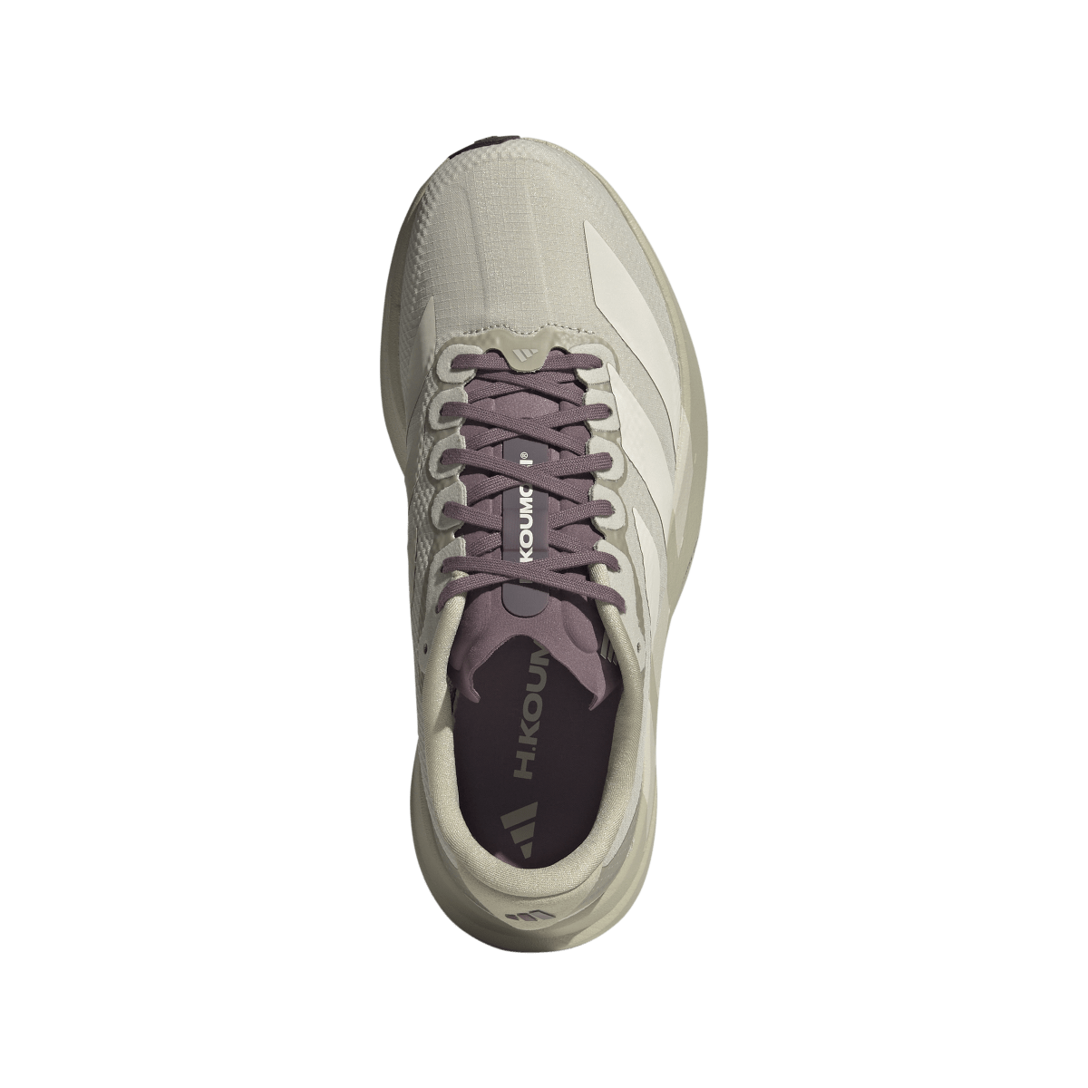 Overkicks - Adidas Adizero Evo SL Hermanos Kourmori Putty Grey (Womens) (KJ8803) - par completo