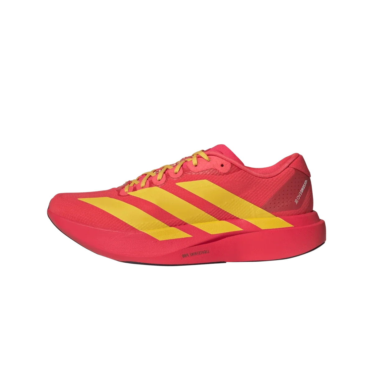 Overkicks - Adidas Adizero Evo SL Lucid Red Bold Gold (JQ4442) - vista lateral