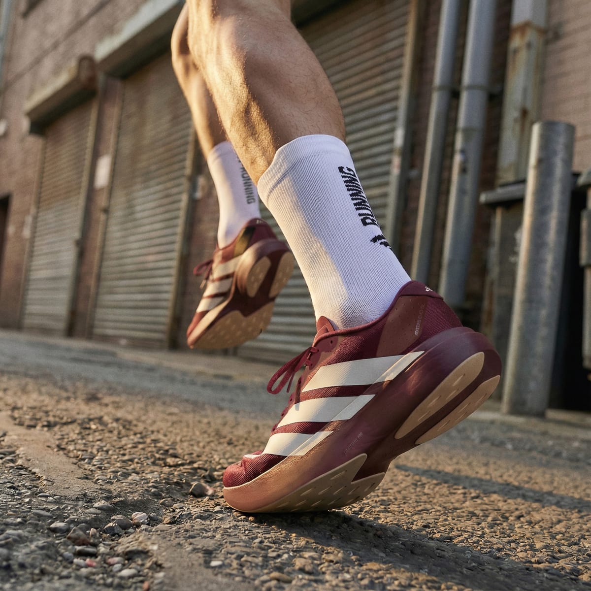 Overkicks - Adidas Adizero Evo SL Shadow Red Off White (KI6916) - par completo