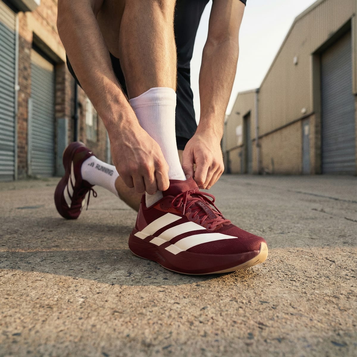 Overkicks - Adidas Adizero Evo SL Shadow Red Off White (KI6916) - vista superior