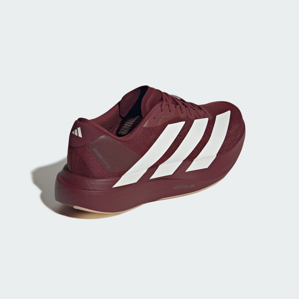 Overkicks - Adidas Adizero Evo SL Shadow Red Off White (KI6916) - detalle lateral interior