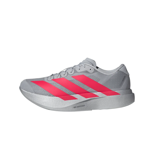 Overkicks - Adidas Adizero Evo SL Silver Metallic Lucid Red (KI3381) - vista lateral