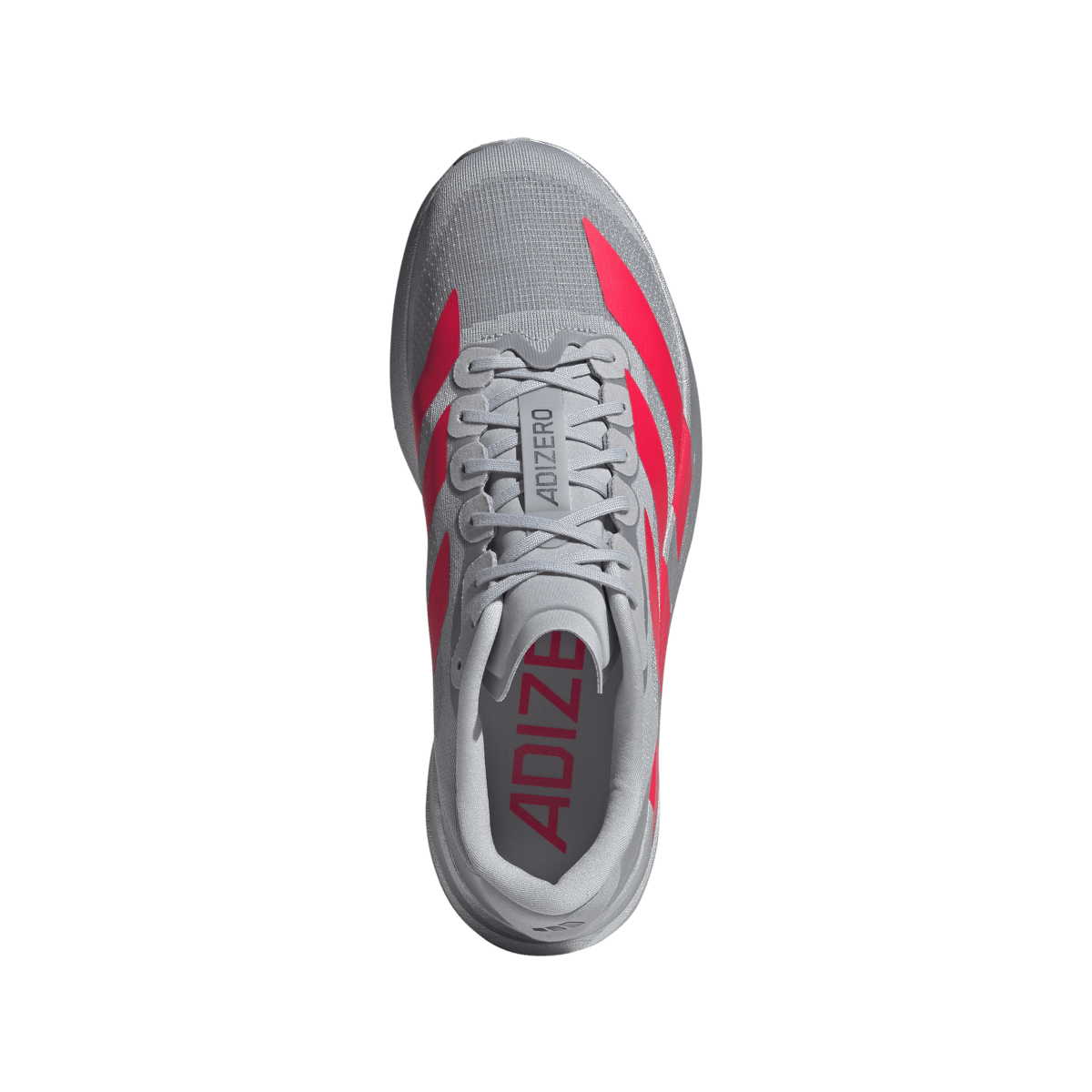 Overkicks - Adidas Adizero Evo SL Silver Metallic Lucid Red (KI3381) - par completo