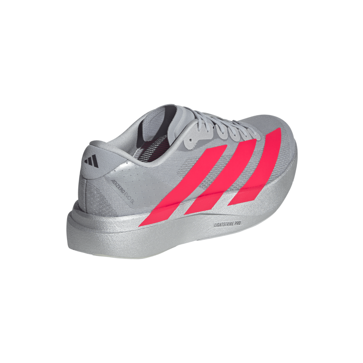Overkicks - Adidas Adizero Evo SL Silver Metallic Lucid Red (KI3381) - vista superior
