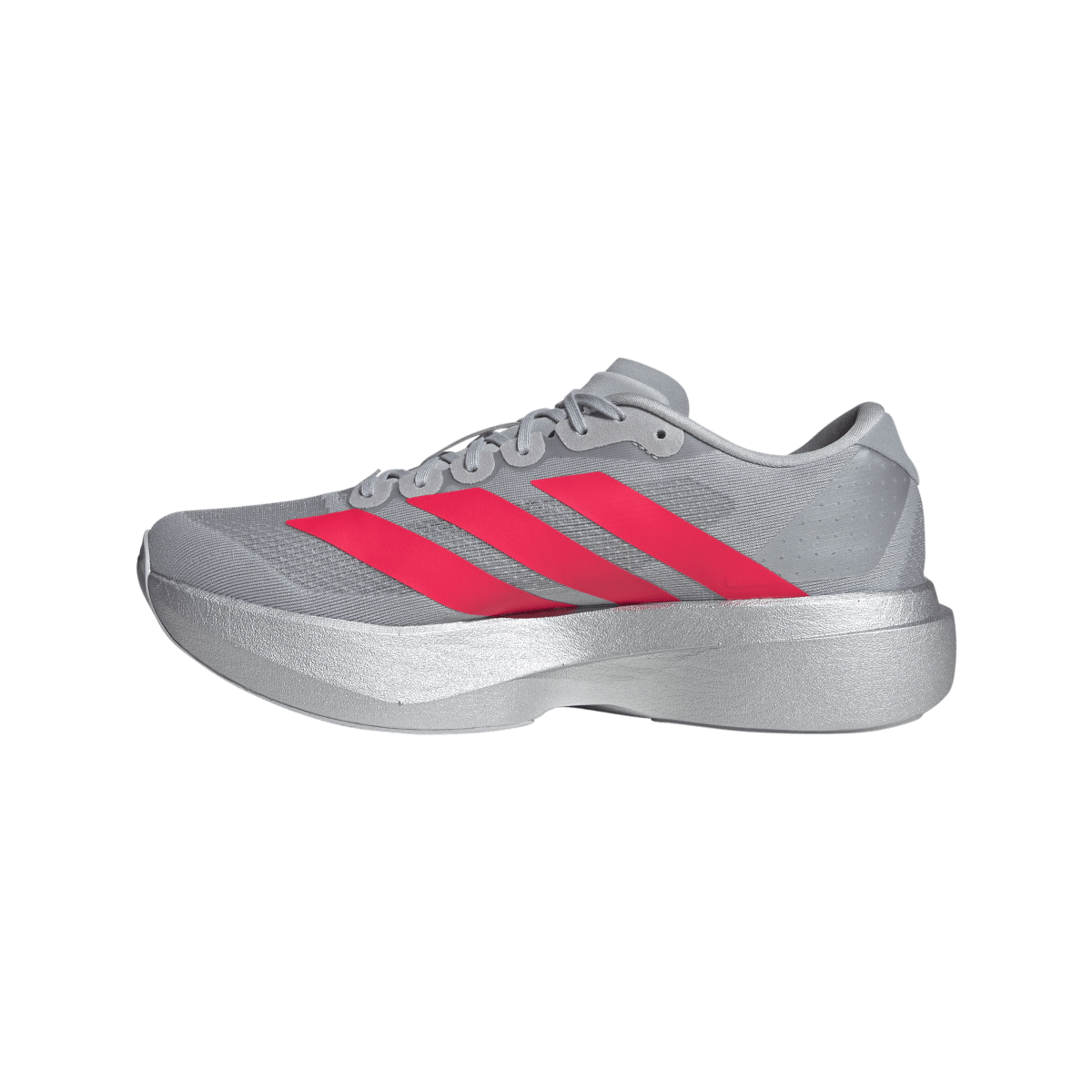 Overkicks - Adidas Adizero Evo SL Silver Metallic Lucid Red (KI3381) - detalle talon