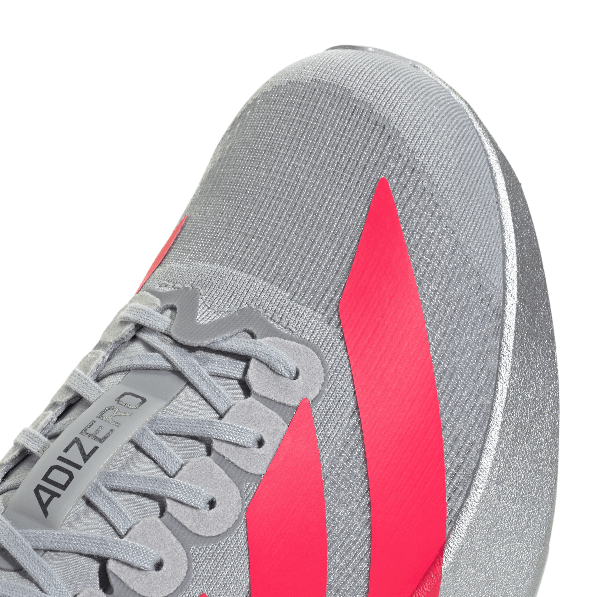 Overkicks - Adidas Adizero Evo SL Silver Metallic Lucid Red (KI3381) - detalle lateral interior
