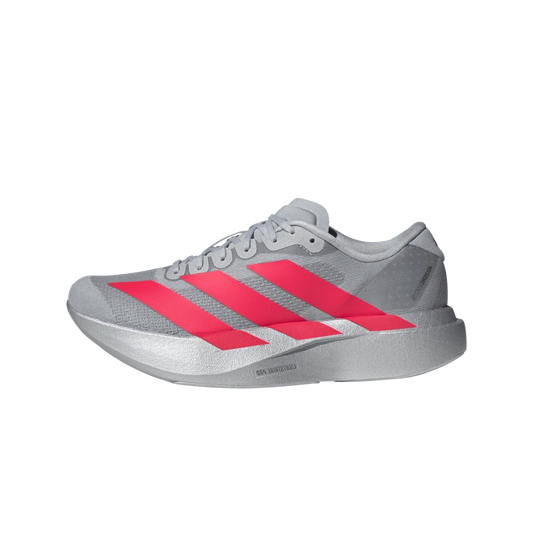 Overkicks - Adidas Adizero Evo SL Silver Metallic Lucid Red (Womens) (KI3383) - vista lateral