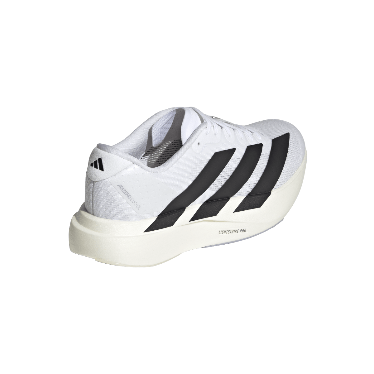 Overkicks - Adidas Adizero Evo SL White Black (Womens) (JH6208) - vista superior