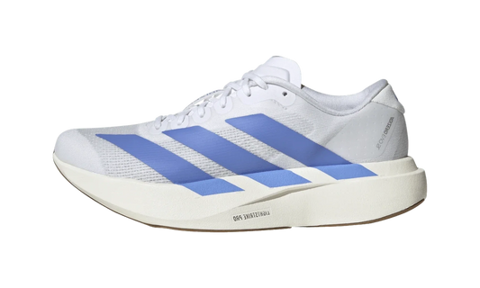 Overkicks - Adidas Adizero Evo SL White Blue Fusion (Womens) (JS4454) - vista lateral