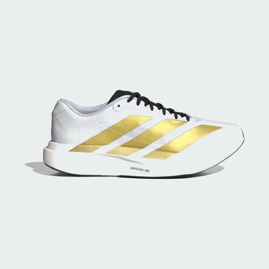 Overkicks - Adidas Adizero Evo SL White Matte Gold (JQ4441) - vista lateral