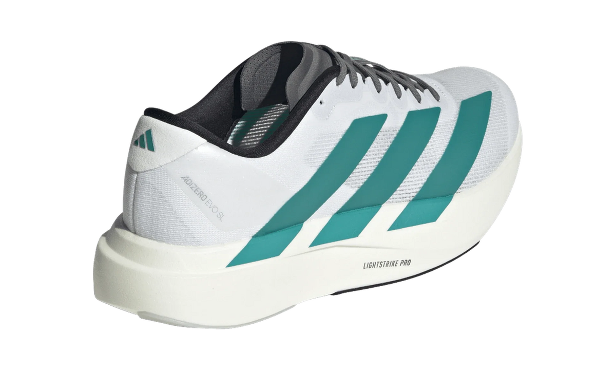 Overkicks - Adidas Adizero Evo SL White Pure Teal (JS4487) - vista superior