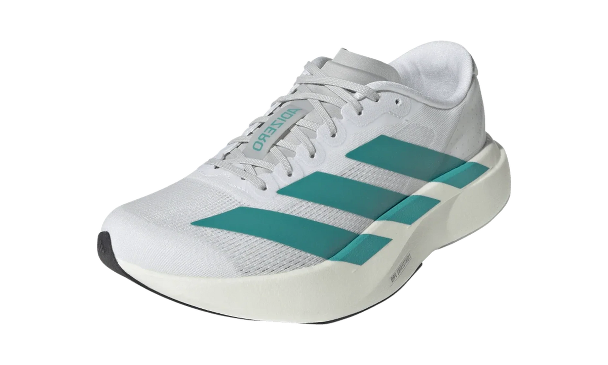 Overkicks - Adidas Adizero Evo SL White Pure Teal (Womens) (JS4451) - vista trasera