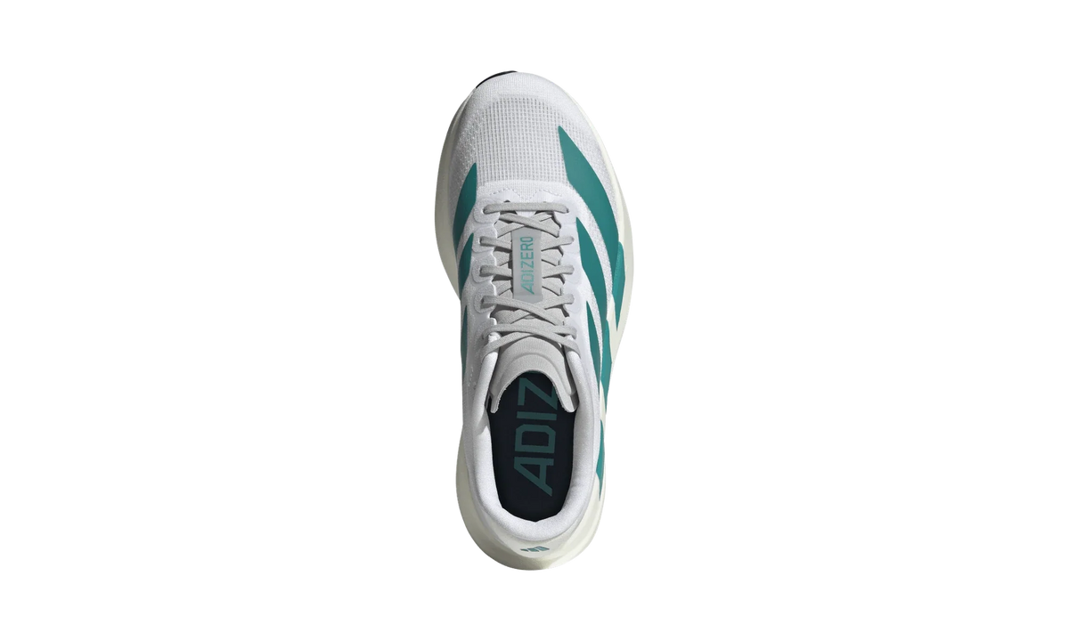 Overkicks - Adidas Adizero Evo SL White Pure Teal (Womens) (JS4451) - par completo
