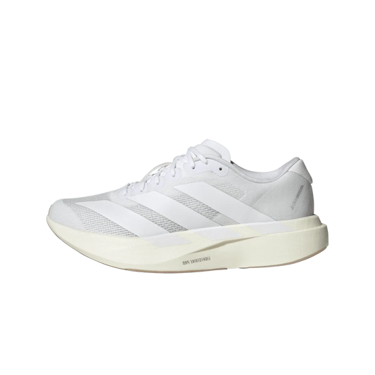 Overkicks - Adidas Adizero Evo SL White Warm Sandstone (Womens) (KI9440) - vista lateral