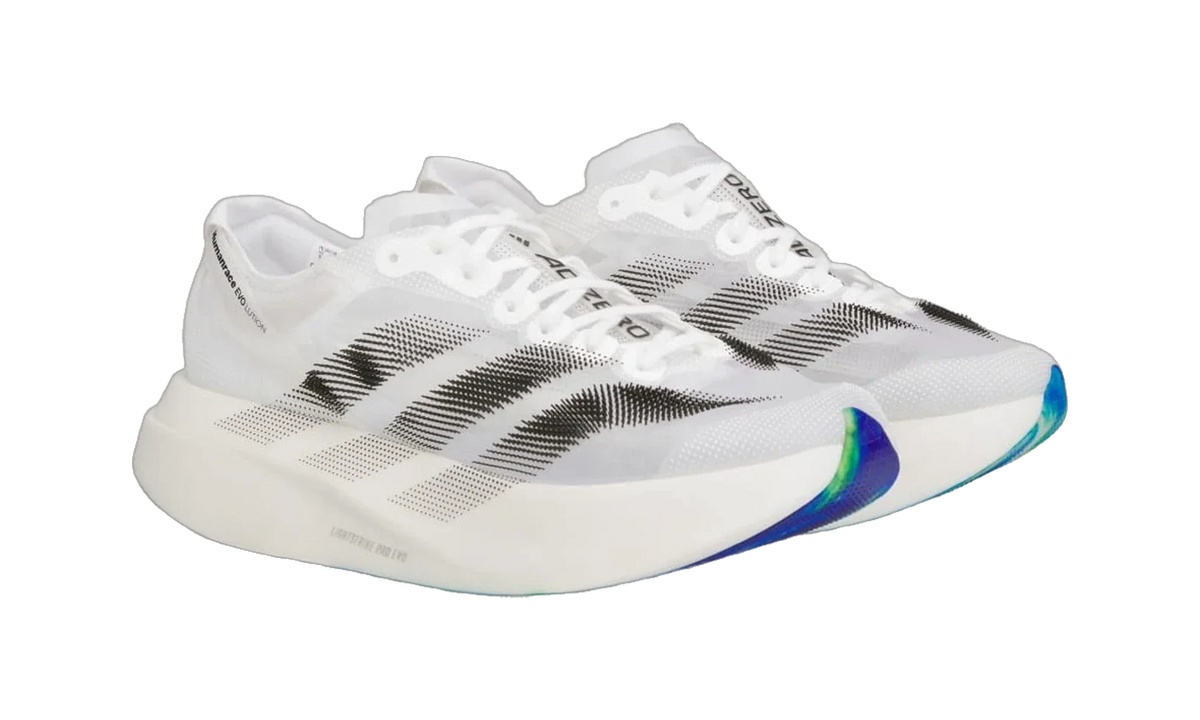 Overkicks - Adidas Adizero Pro Evo1 EVOLUTION Pharrell Humanrace White Black (KJ1992) - detalle suela