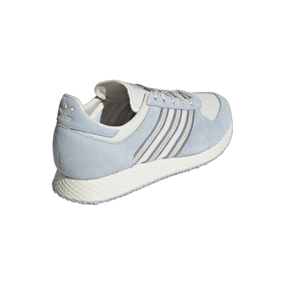 Overkicks - Adidas Atlanta Off White Wonder Blue Silver Violet (Womens) (JI2893) - vista superior