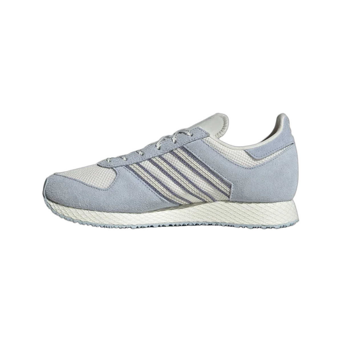 Overkicks - Adidas Atlanta Off White Wonder Blue Silver Violet (Womens) (JI2893) - detalle talon