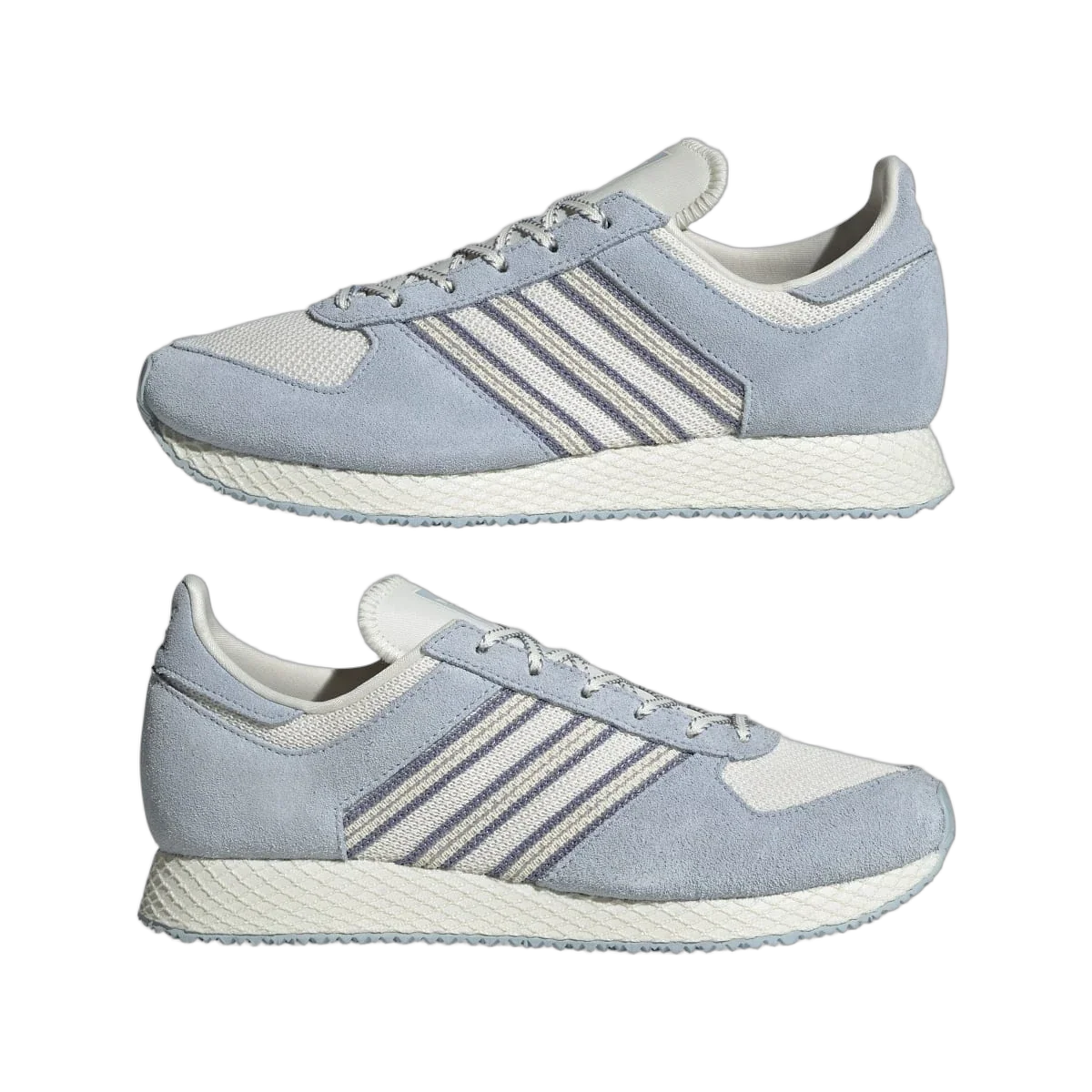 Overkicks - Adidas Atlanta Off White Wonder Blue Silver Violet (Womens) (JI2893) - detalle lateral interior