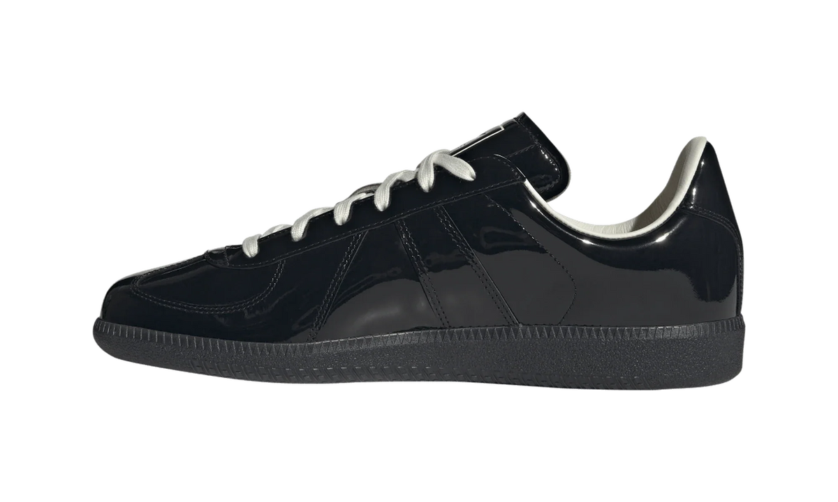 Overkicks - Adidas BW Army Black Patent Leather (HQ9232) - detalle talon