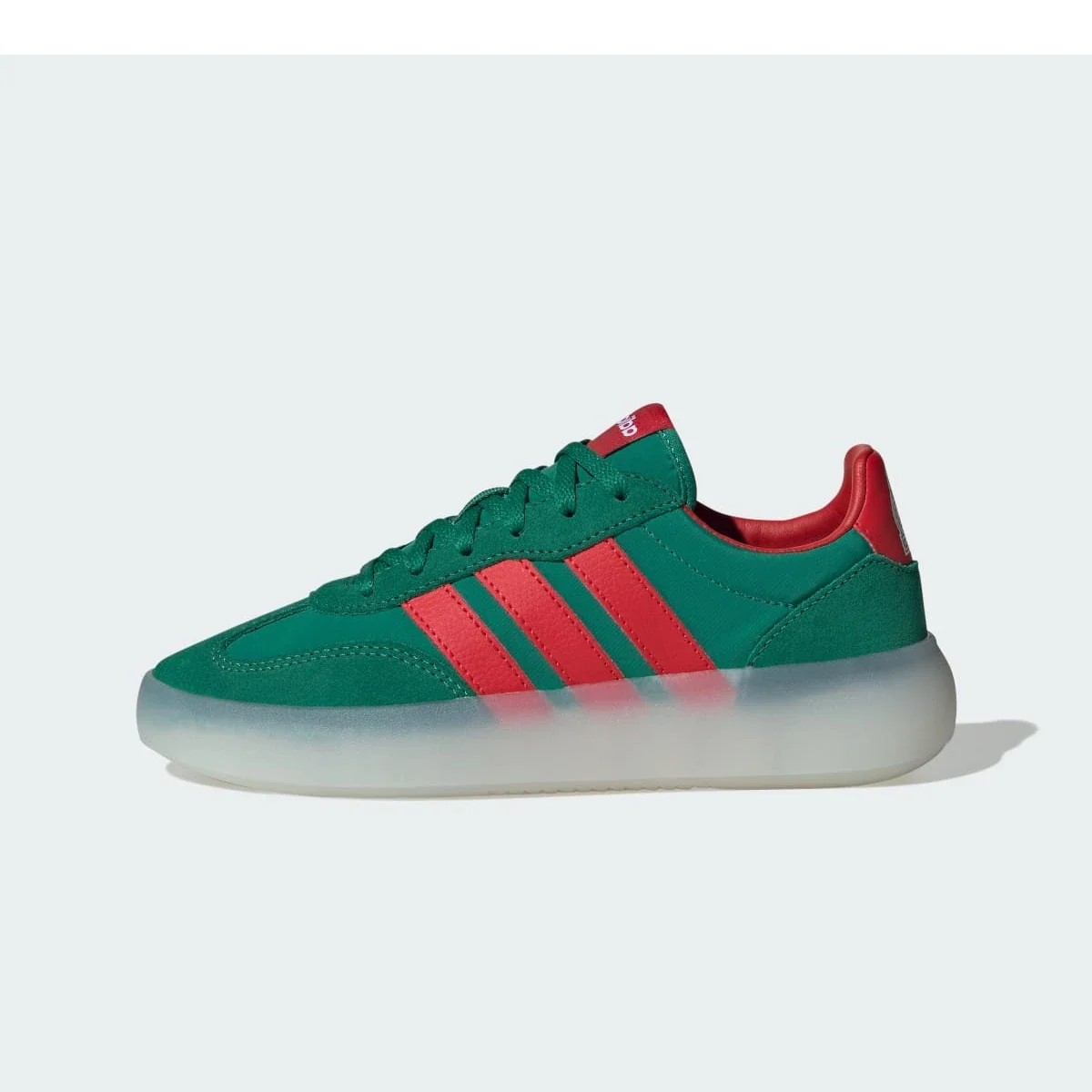 Overkicks - Adidas Barreda Decode Bold Green Better Scarlet White (GS) (HQ9466) - vista lateral
