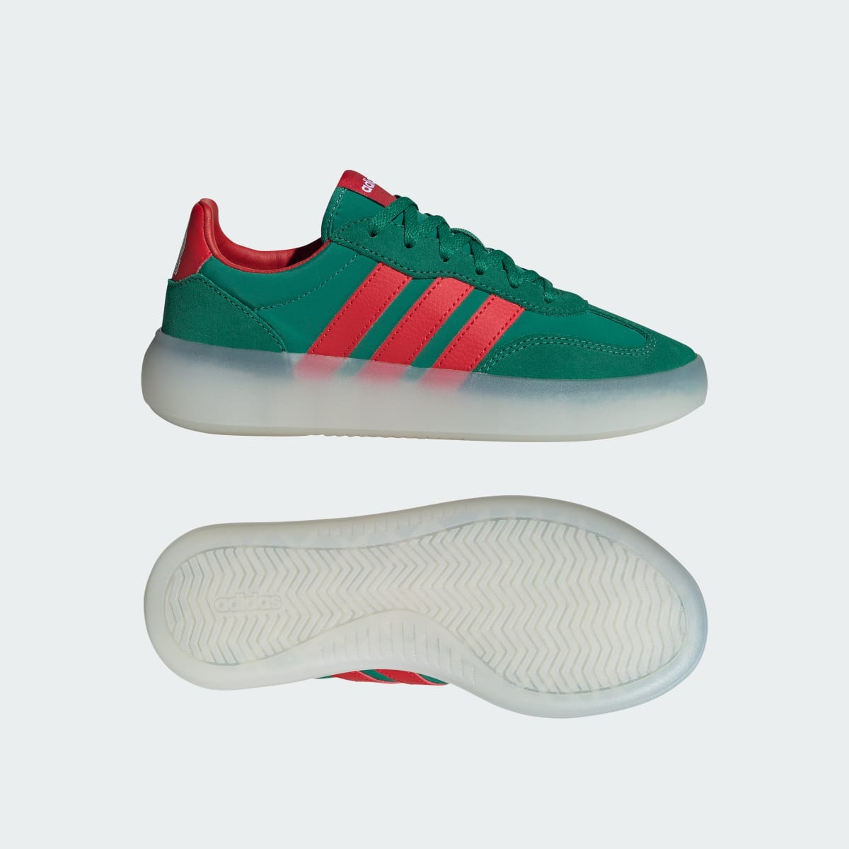 Overkicks - Adidas Barreda Decode Bold Green Better Scarlet White (GS) (HQ9466) - imagen 3