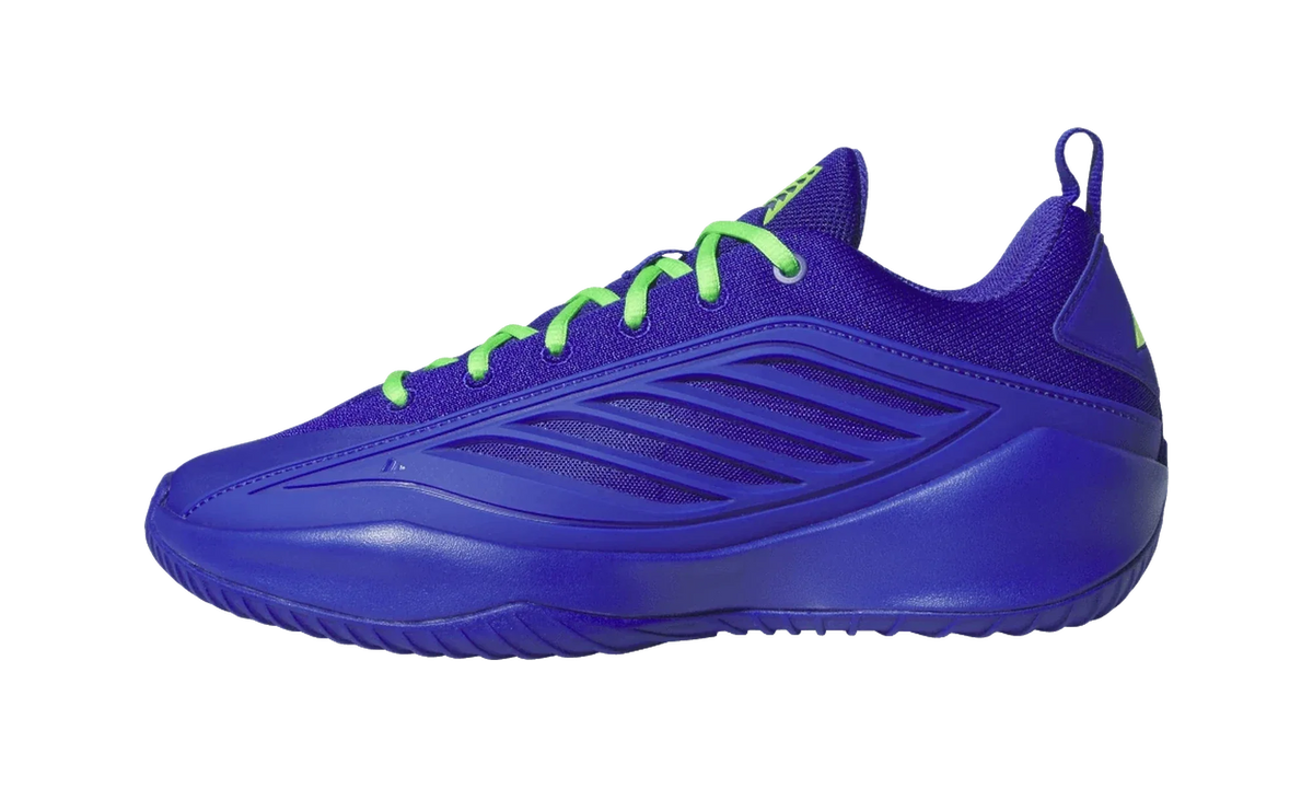 Overkicks - Adidas Believe That 1 Velocity Blue Lime Green (JQ9475) - vista lateral