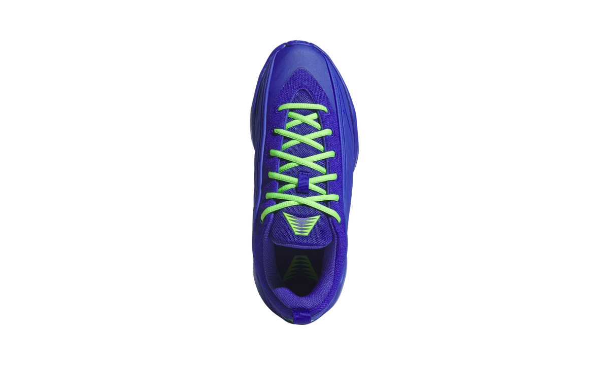 Overkicks - Adidas Believe That 1 Velocity Blue Lime Green (JQ9475) - par completo